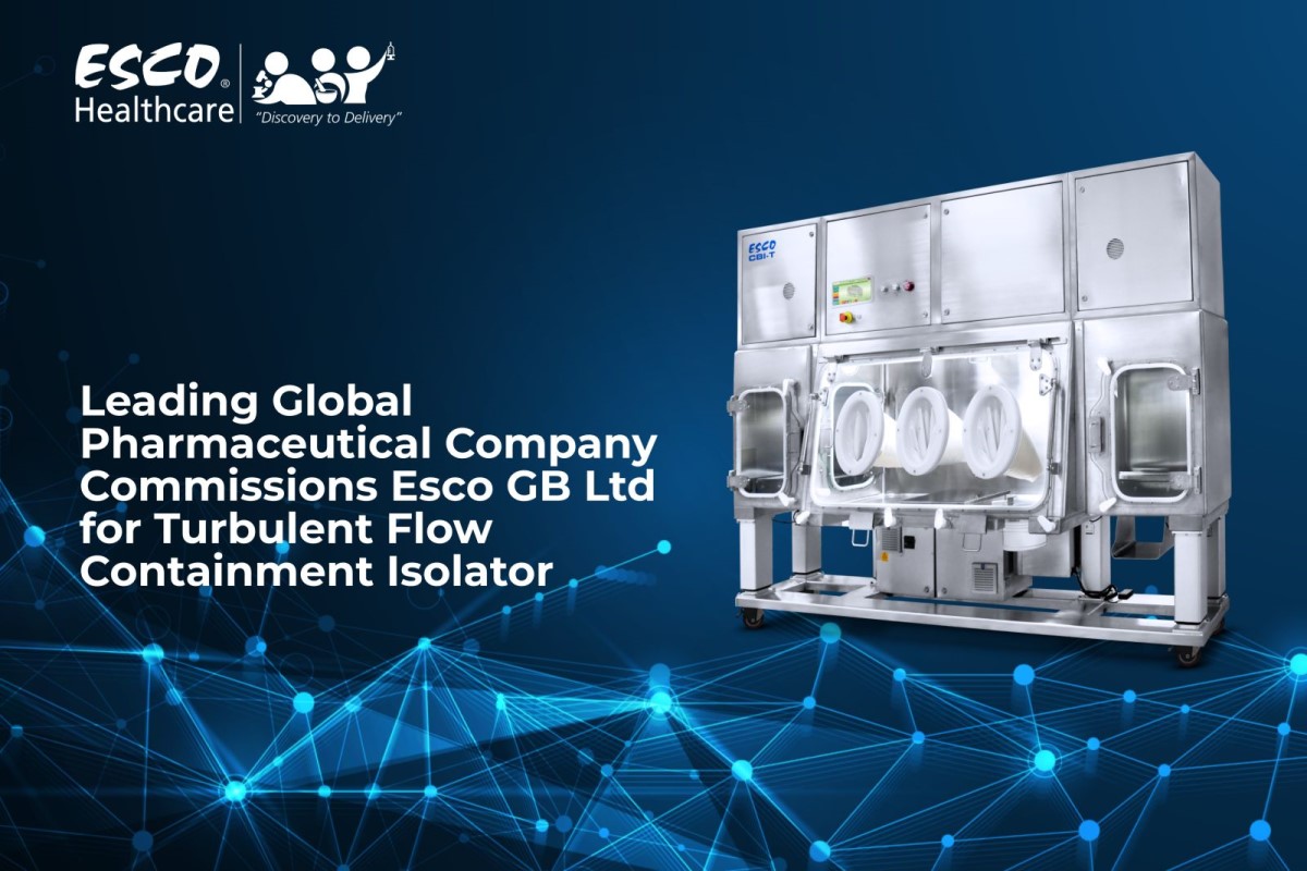Leading Global Pharmaceutical Company Commissions Esco GB Ltd for Turbulent Flow Containment Isolator