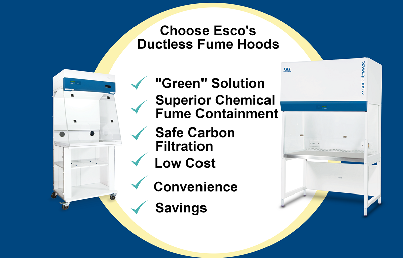 Why it is safer to use ductless fume hoods?