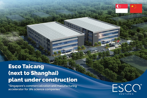 Esco invests RMB100 million into new 20,000m² Innovation Center in China